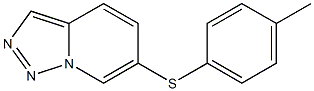 6-P-TOLYLSULFANYL-[1,2,3]TRIAZOLO[1,5-A]PYRIDINE Struktur