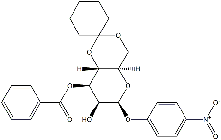 p-Nitrophenyl 3-O-Benzoyl-4,6-cyclohexylidene--D-mannopyranoside Struktur