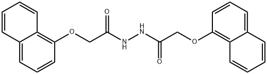 2-(1-naphthyloxy)-N'-[(1-naphthyloxy)acetyl]acetohydrazide (non-preferred name) Struktur