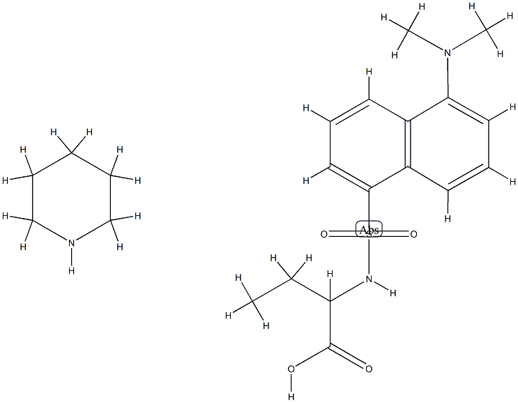 丹酰-DL-Α-氨基正丁酸哌啶鹽, 102783-63-1, 結(jié)構(gòu)式