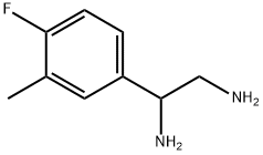 1-(4-Fluoro-3-methyl-phenyl)-ethane-1,2-diamine Struktur