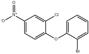 1-(2-bromophenoxy)-2-chloro-4-nitrobenzene Struktur