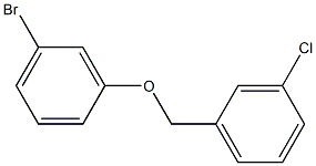 1-bromo-3-[(3-chlorophenyl)methoxy]benzene Struktur