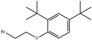 1-(2-bromoethoxy)-2,4-di-tert-butylbenzene Struktur