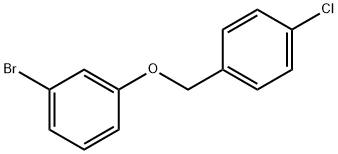 1-bromo-3-[(4-chlorophenyl)methoxy]benzene Struktur