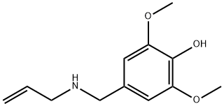 2,6-dimethoxy-4-[(prop-2-en-1-ylamino)methyl]phenol Struktur