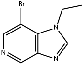 7-bromo-1-ethyl-1H-imidazo[4,5-c]pyridine Struktur