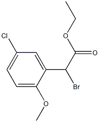 BROMO-(5-CHLORO-2-METHOXY-PHENYL)-ACETIC ACID ETHYL ESTER Struktur