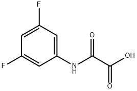 [(3,5-difluorophenyl)amino](oxo)acetic acid Struktur