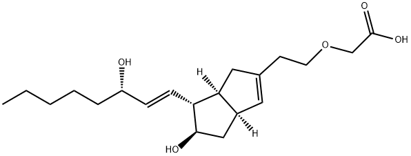 3-oxa-9(O)-methano-delta(6,9)prostaglandin I(1) Struktur