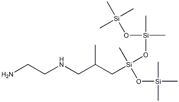 AMINOETHYLAMINOISOBUTYLMETHYLSILOXANE, DIMETHYLSILOXANE COPOLYMER Struktur