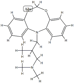 N,N,β-Trimethyl-12H-dibenzo[d,g][1,3,6]dioxazocine-12-propan-1-amine Struktur