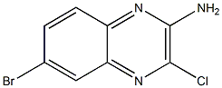 6-bromo-3-chloroquinoxalin-2-amine Struktur