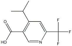 4-Isopropyl-6-trifluoromethyl-nicotinic acid Struktur