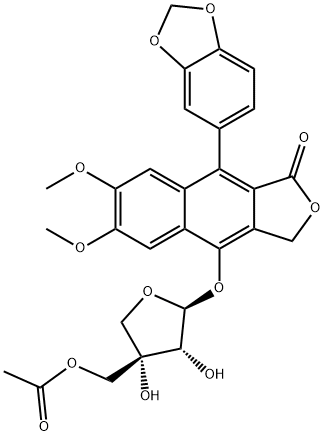 diphyllin acetyl apioside Struktur