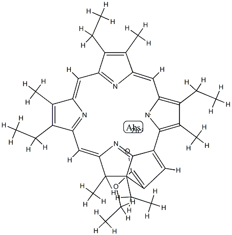 Zn(II) aetiopurpurin Struktur