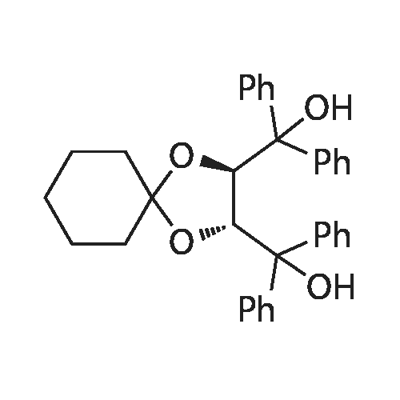 (2R,3R)-α2,α2,α3,α3-tetraphenyl-1,4-Dioxaspiro[4.5]decane-2,3-diMethanol Struktur