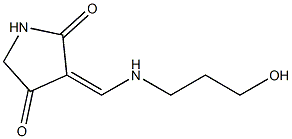 3-{[(3-hydroxypropyl)amino]methylene}-2,4-pyrrolidinedione Struktur