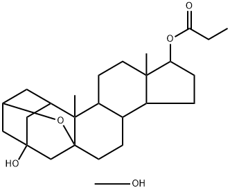 1,3-trimethylene-2',5-epoxyandrostane-3,17-diol 17-propionate Struktur