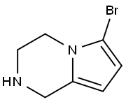 6-BroMo-1,2,3,4-tetrahydropyrrolo[1,2-a]pyrazine Struktur