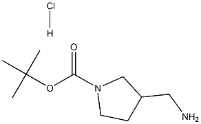 3-(AMINOMETHYL)-1-N-BOC-PYRROLIDINE-HCl Struktur