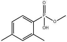 P-(2,4-Dimethylphenyl)phosphonic acid momomethyl ester Struktur