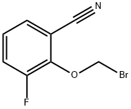 2-Bromomethoxy-3-fluorobenzonitrile Struktur