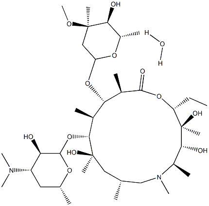 Azithromycin Monohydrate Struktur