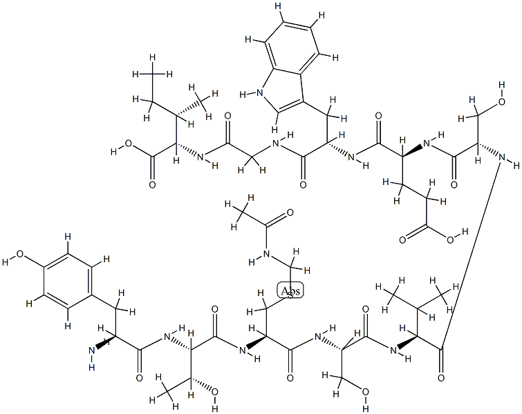 seminal plasma inhibin (85-94), Tyr(85), Cys(Acm)(87)- Struktur