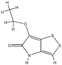 1,2-Dithiolo[4,3-b]pyrrol-5(4H)-one,6-ethoxy-(9CI) Struktur