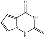 2-thioxo-2,3-dihydropyrrolo[2,1-f][1,2,4]triazin-4(1H)-one Struktur