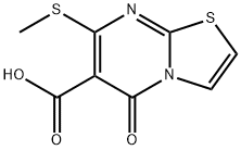 7-(Methylthio)-5-oxo-5H-thiazolo[3,2,a]pyriMidine-6-carboxylic acid Struktur