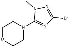 4-(3-bromo-1-methyl-1H-1,2,4-triazol-5-yl)morpholine(SALTDATA: FREE) Struktur