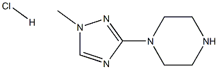 1-(1-Methyl-1H-[1,2,4]triazol-3-yl)-piperazine hydrochloride Struktur