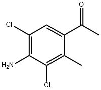 1-(4-Amino-3,5-dichloro-2-methyl-phenyl)-ethanone Struktur