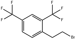 1-(2-bromoethyl)-2,4-bis(trifluoromethyl)benzene Struktur