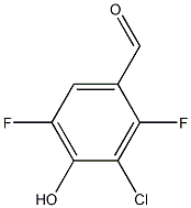 3-Chloro-2,5-difluoro-4-hydroxy-benzaldehyde Struktur