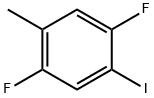 1,4-difluoro-2-iodo-5-methylbenzene Struktur