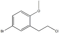 4-bromo-2-(2-chloroethyl)-1-methoxybenzene Struktur