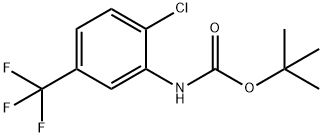 tert-butyl 2-chloro-5-(trifluoromethyl)phenylcarbamate Struktur