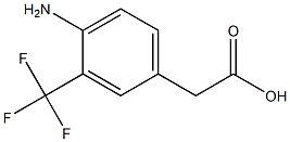 1-(4-Amino-3-trifluoromethyl-phenyl)-acetic acid Struktur