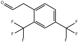 2-(2,4-bis(trifluoromethyl)phenyl)acetaldehyde Struktur