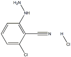 2-chloro-6-hydrazinylbenzonitrile hydrochloride Struktur