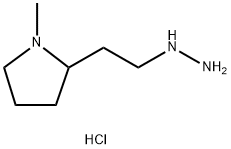 Pyrrolidine, 2-(2-hydrazinylethyl)-1-methyl-, hydrochloride (1:1)