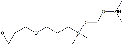 MONO-(2,3-EPOXY)PROPYLETHER TERMINATED POLYDIMETHYLSILOXANE Struktur