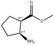 Cyclopentanecarboxylic acid, 2-amino-, methyl ester, (1R,2S)-rel- (9CI) Struktur