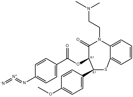 3-(4-azidobenzoyloxy)diltiazem Struktur