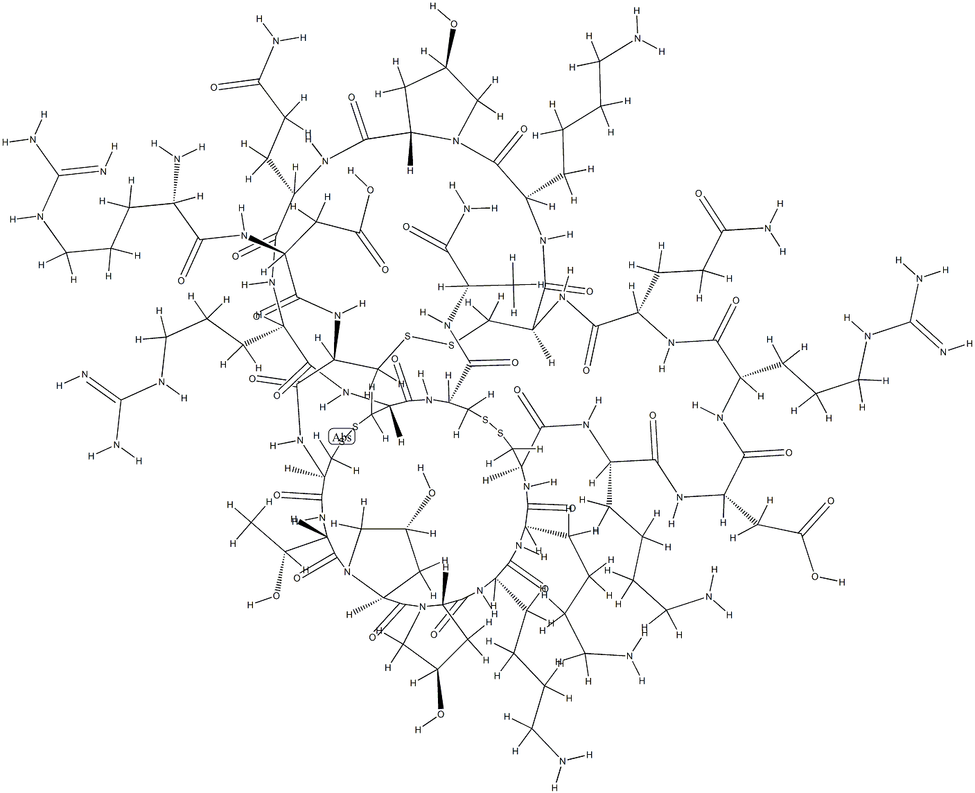 .mu.-Conotoxin G IIIA Struktur