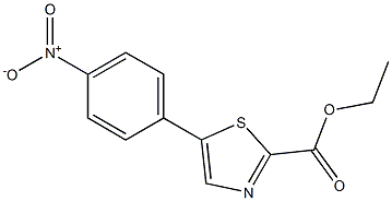 ethyl 5-(4-nitrophenyl)thiazole-2-carboxylate Struktur