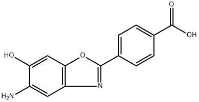 4-(5-Amino-6-hydroxybenzoxazol-2-yl)benzoic acid homopolymer Struktur